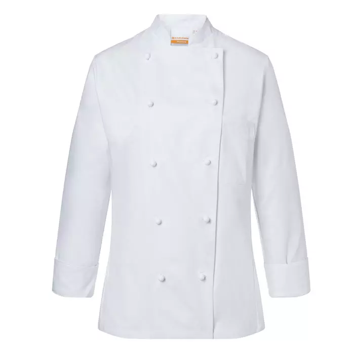Karlowsky Agathe women's chefs jacket without buttons, White, large image number 0