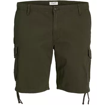 Jack & Jones Plus JPSTMARLEY cargo shorts, Forest Night