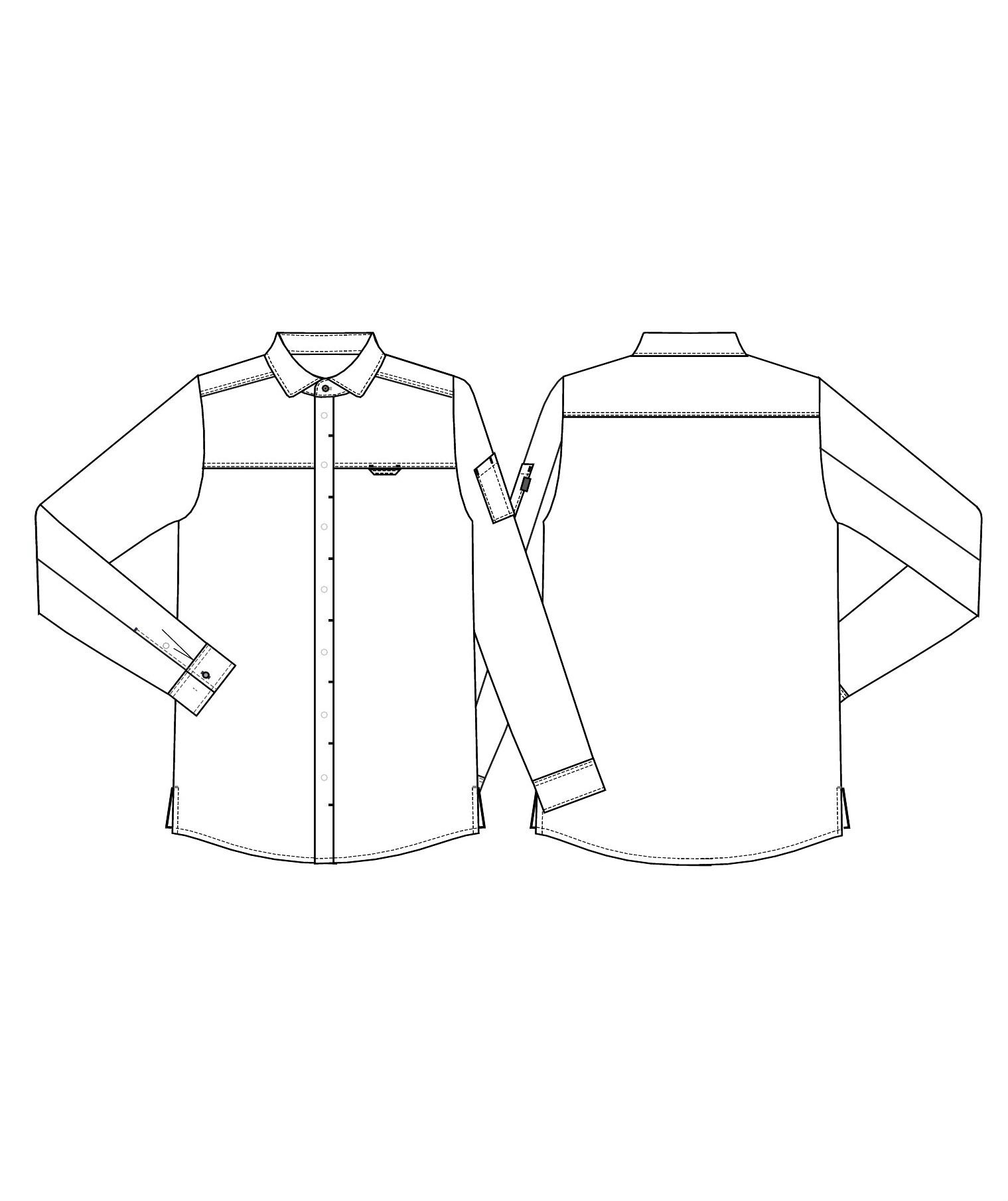 Kentaur modern fit tjenerskjorte, Chambray Gr&aring;, large image number 2