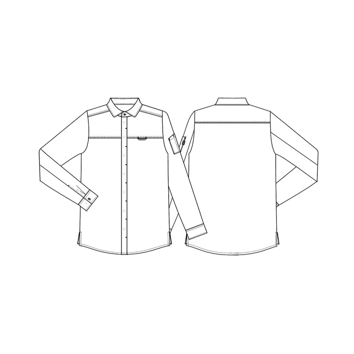 Kentaur modern fit server shirt, Chambray Grey, large image number 2