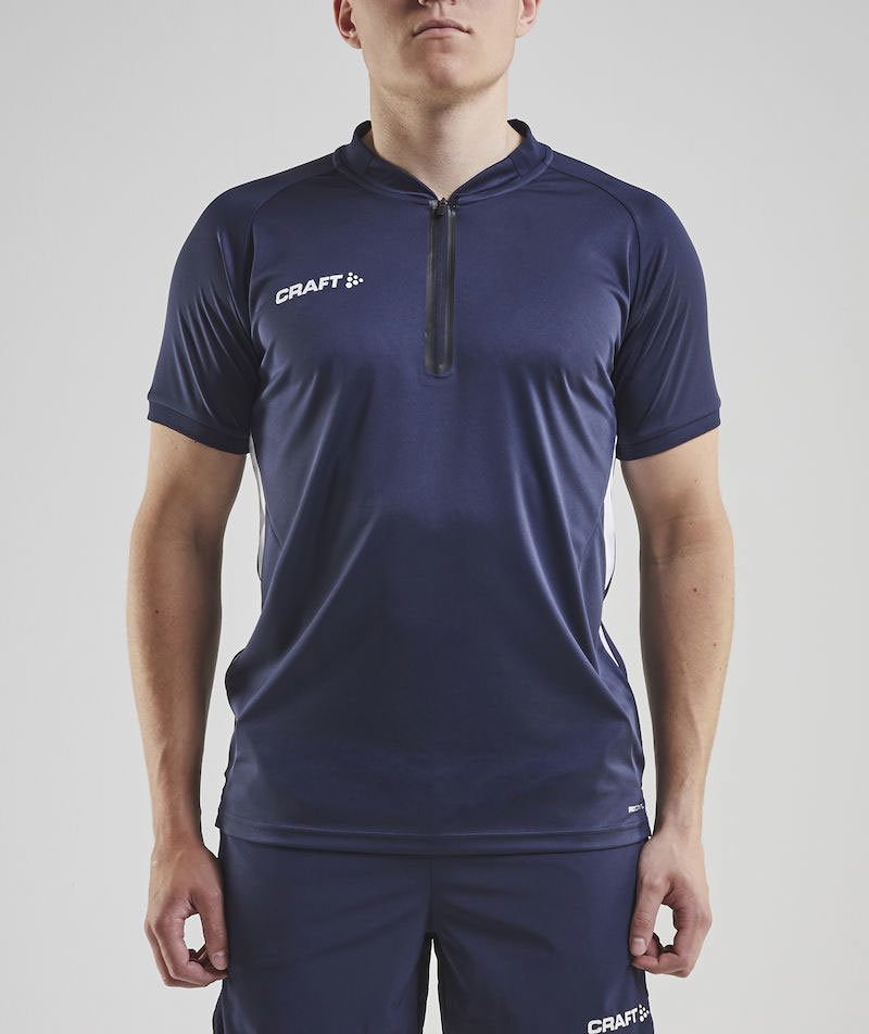 Craft Pro Control Impact polo T-shirt, Navy/white, large image number 1