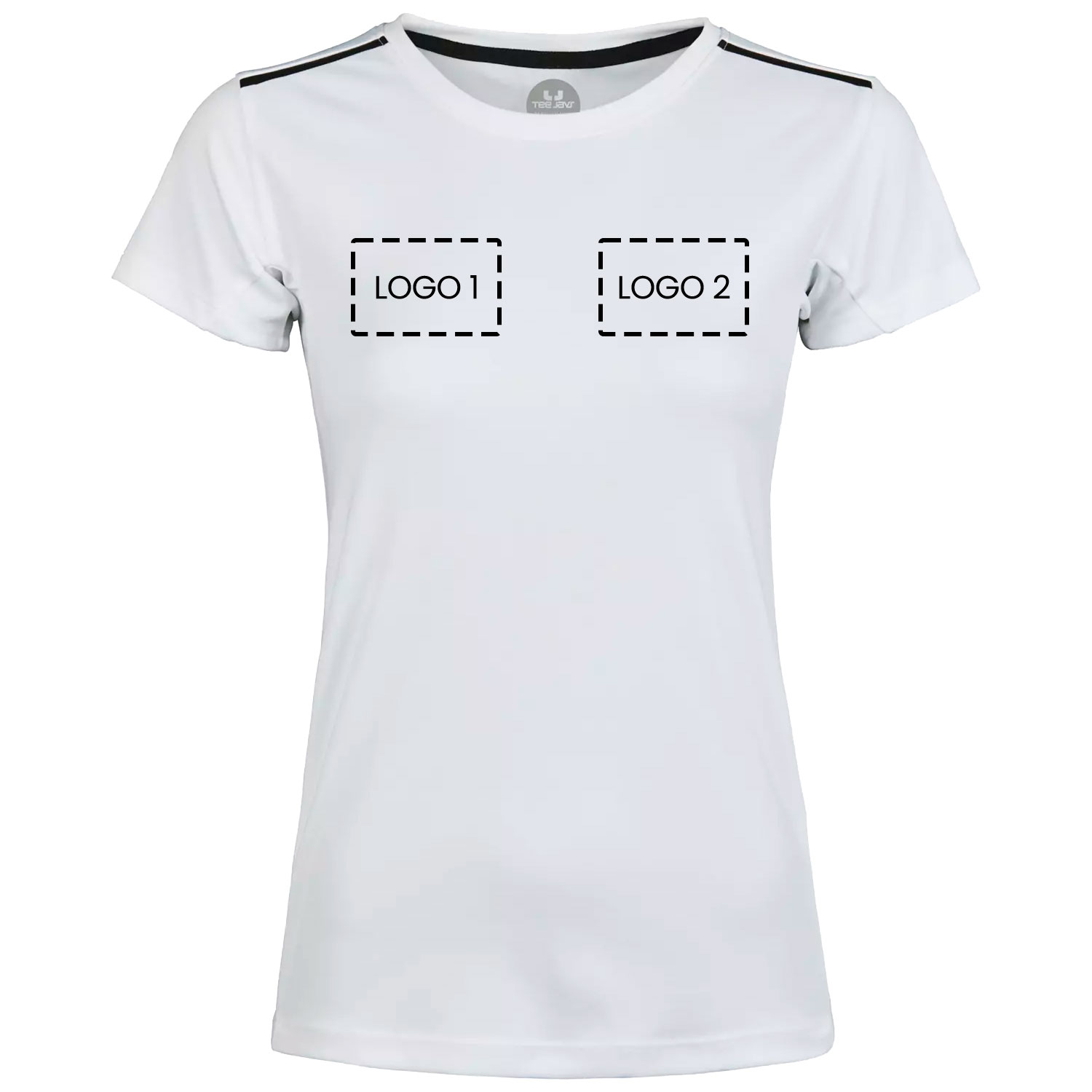 Tee Jays women's luxury T-shirt with logo print, , large image number 1