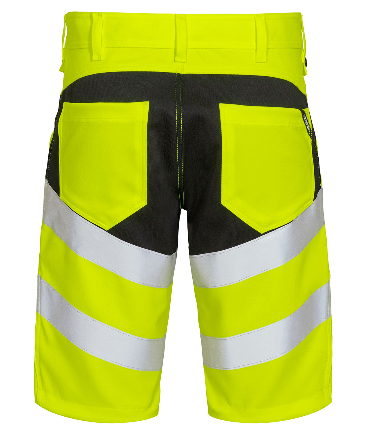 Engel Safety work shorts, Yellow/Blue Ink