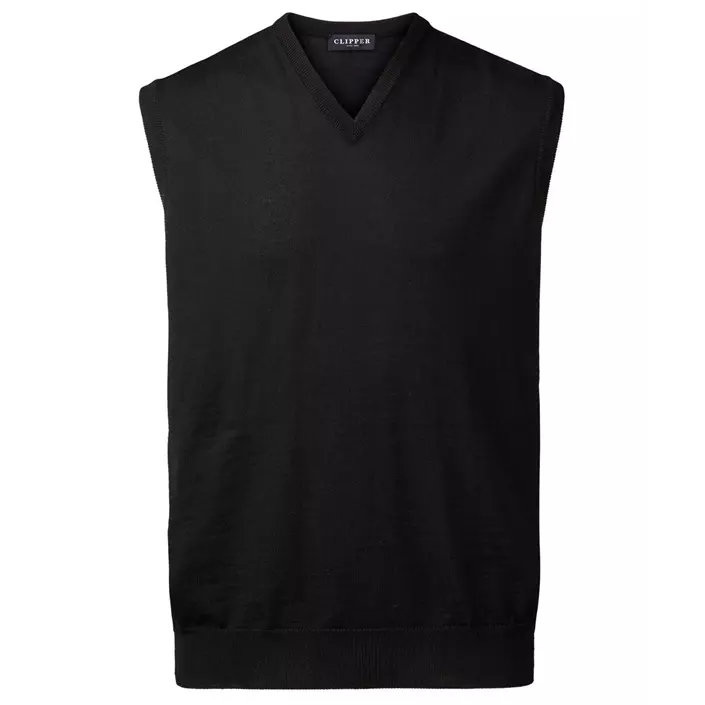 Clipper Milan slipover/vest with merino wool, Black, large image number 0