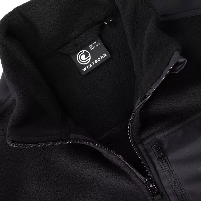 Westborn microfleece jacket, Black, large image number 4