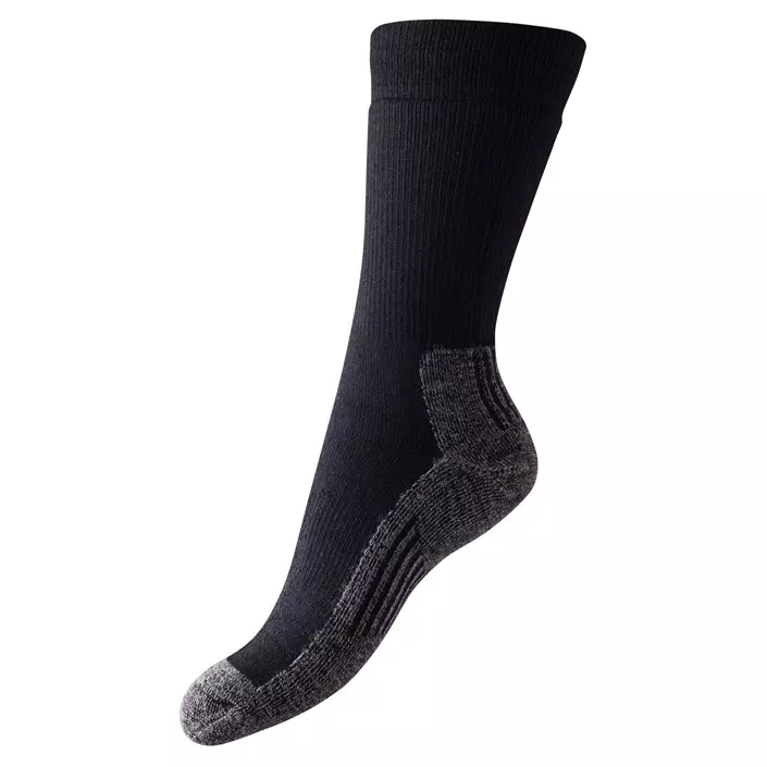 Xplor frotte sokker med merinoull, Svart/Grå, large image number 0