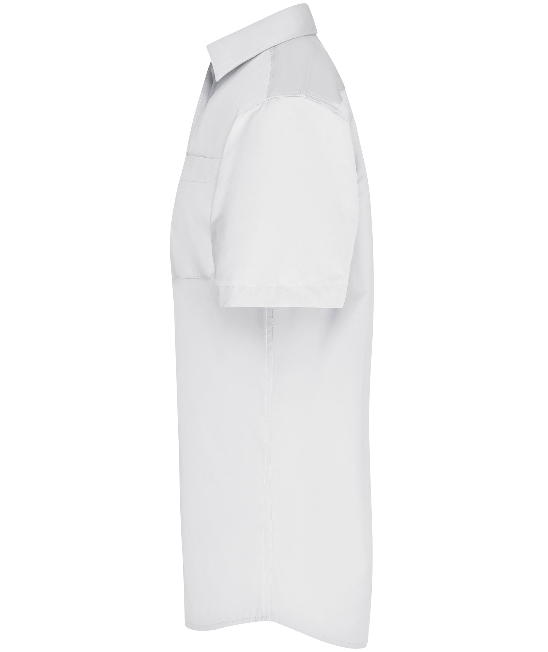 James & Nicholson classic fit short-sleeved shirt, White, large image number 3