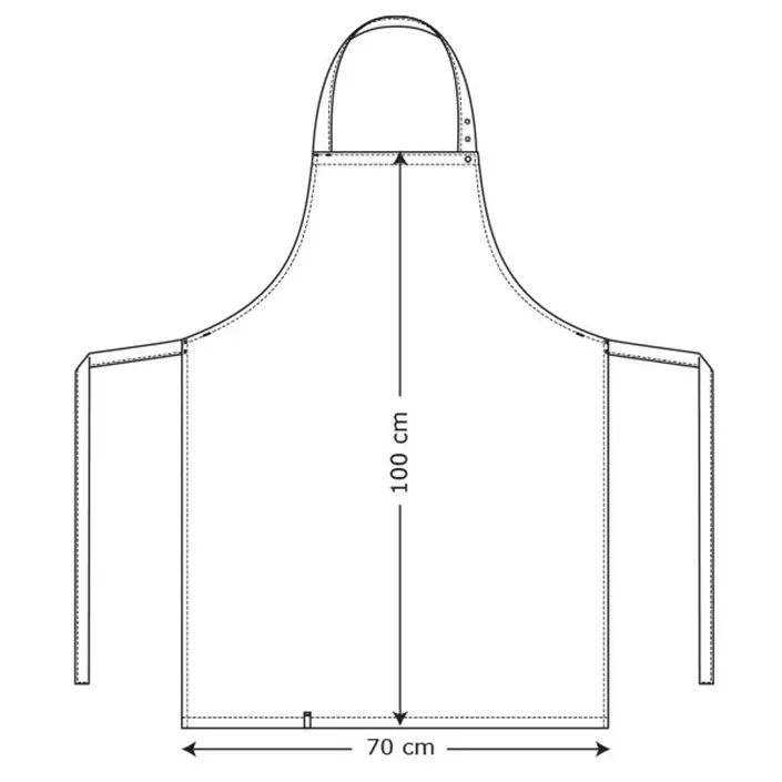 Kentaur bib apron, Black, Black, large image number 1