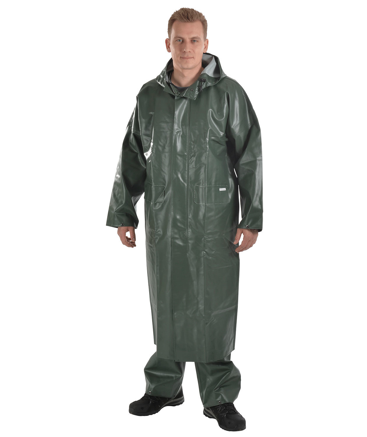 Mens olive hot sale green raincoat