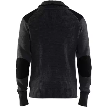 Blåkläder wool sweater, Dark Grey/Black