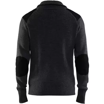 Blåkläder ull genser, Mørkegrå/Svart