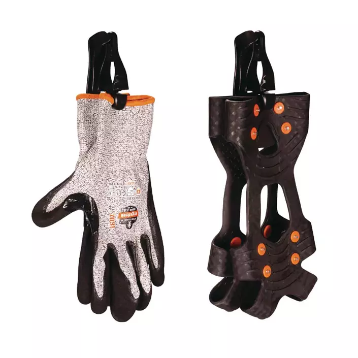 Ergodyne Squids 3405 Glove clip holder with belt clip, Black, Black, large image number 1