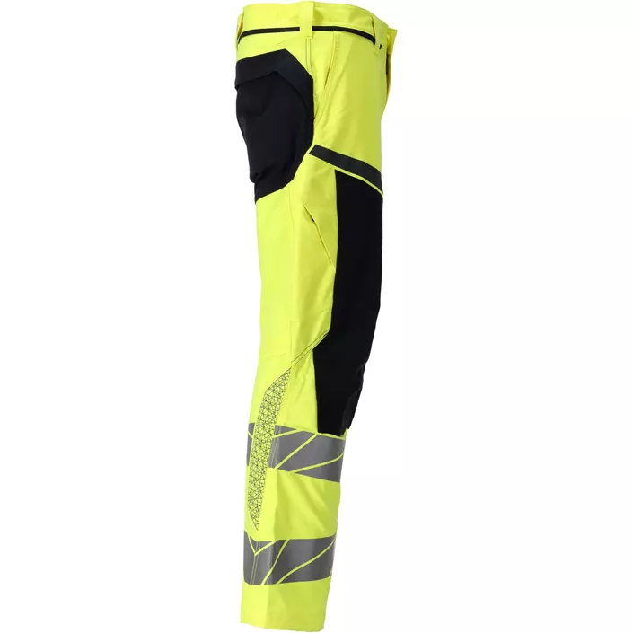 Mascot Accelerate Multisafe arbejdsbukser, Hi-Vis Gul/Mørk Marine, large image number 2