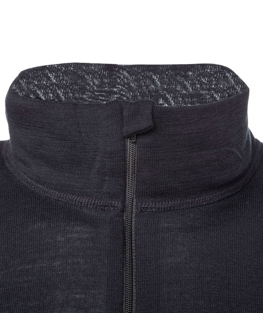 Kramp Active thermal crewneck with merino wool, Black, large image number 3