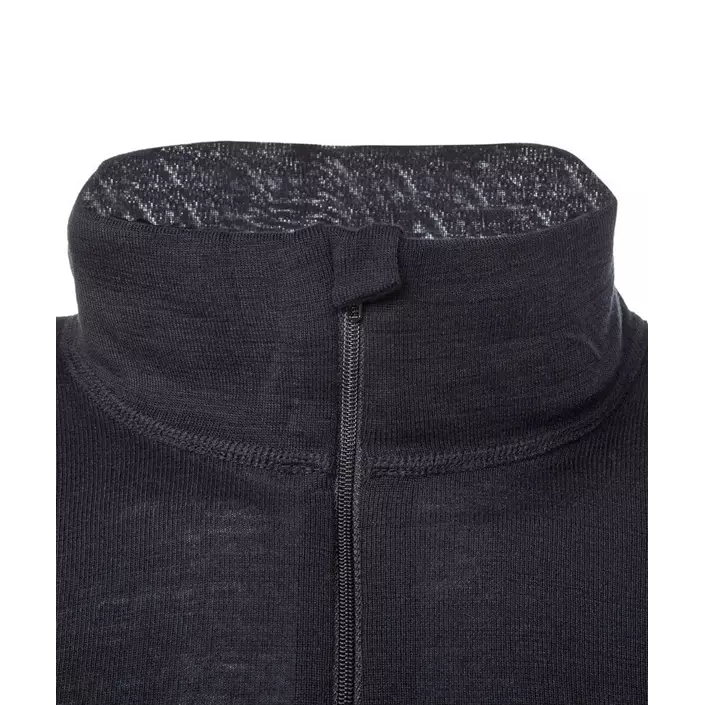 Kramp Active thermal crewneck with merino wool, Black, large image number 3