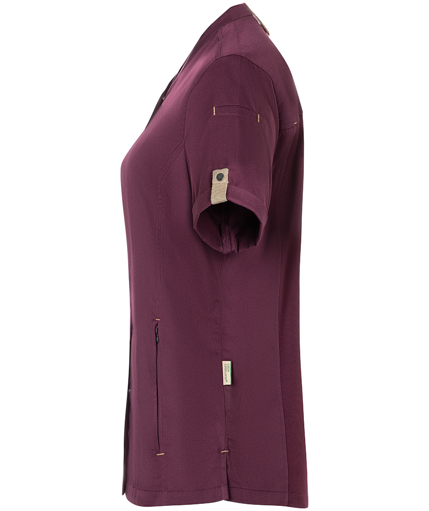 Karlowsky Green-Generation kort&auml;rmad kockjacka dam, Aubergine, large image number 3