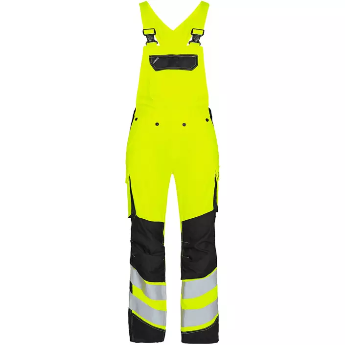 Engel Safety Light women's bib and brace, Hi-vis Yellow/Black, large image number 0
