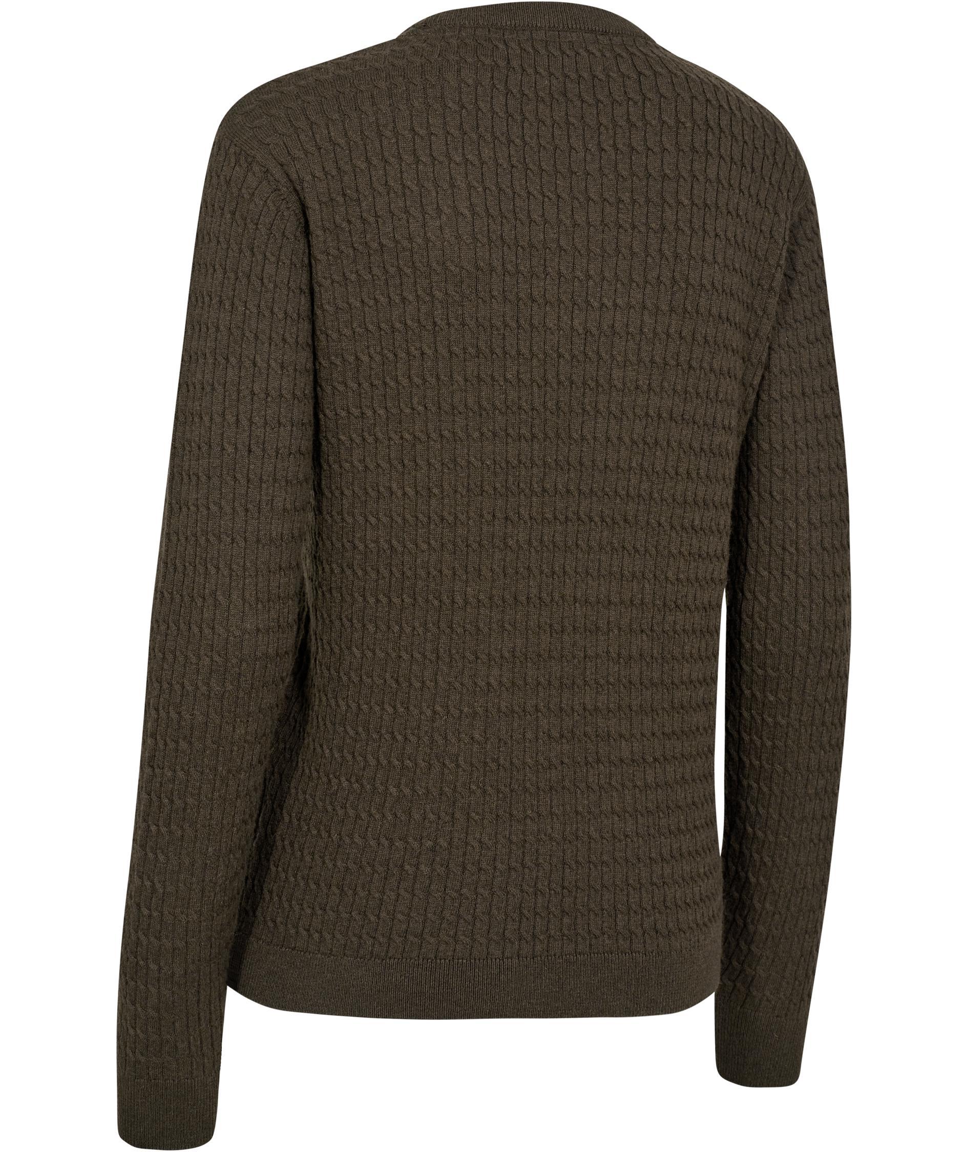 Deerhunter Harrington women's knitted pullover with merino wool, Brown Melange, large image number 1