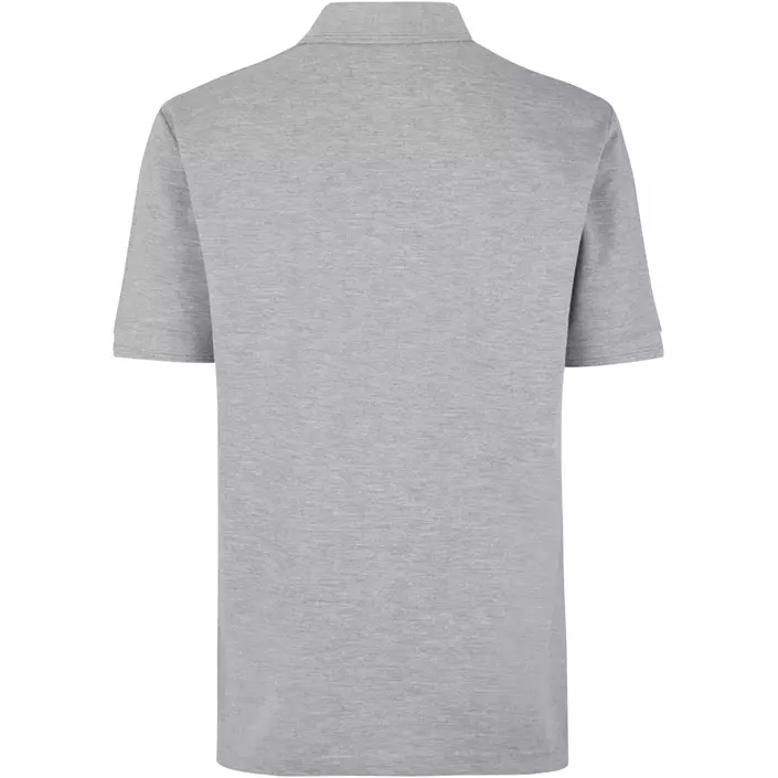 ID PRO Wear Polo shirt with chest pocket, Grey Melange, large image number 1