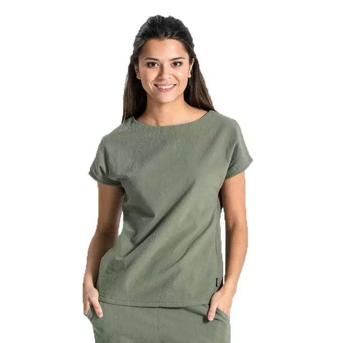 Hejco Bianca T-skjorte dame, Støvete grønt, large image number 1
