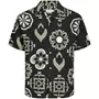 Jack & Jones JJEURBAN EDGE RESORT kortærmet skjorte, Jet black Jack & Jones JJEURBAN EDGE RESORT kortærmet skjorte