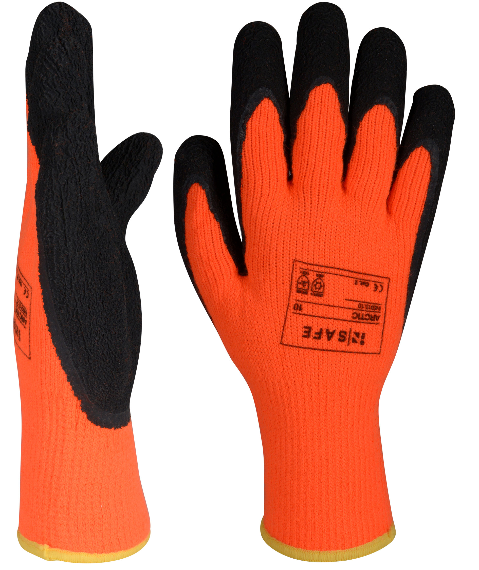 OX-ON InSafe Arctic arbetshandskar, Svart/Orange, large image number 2