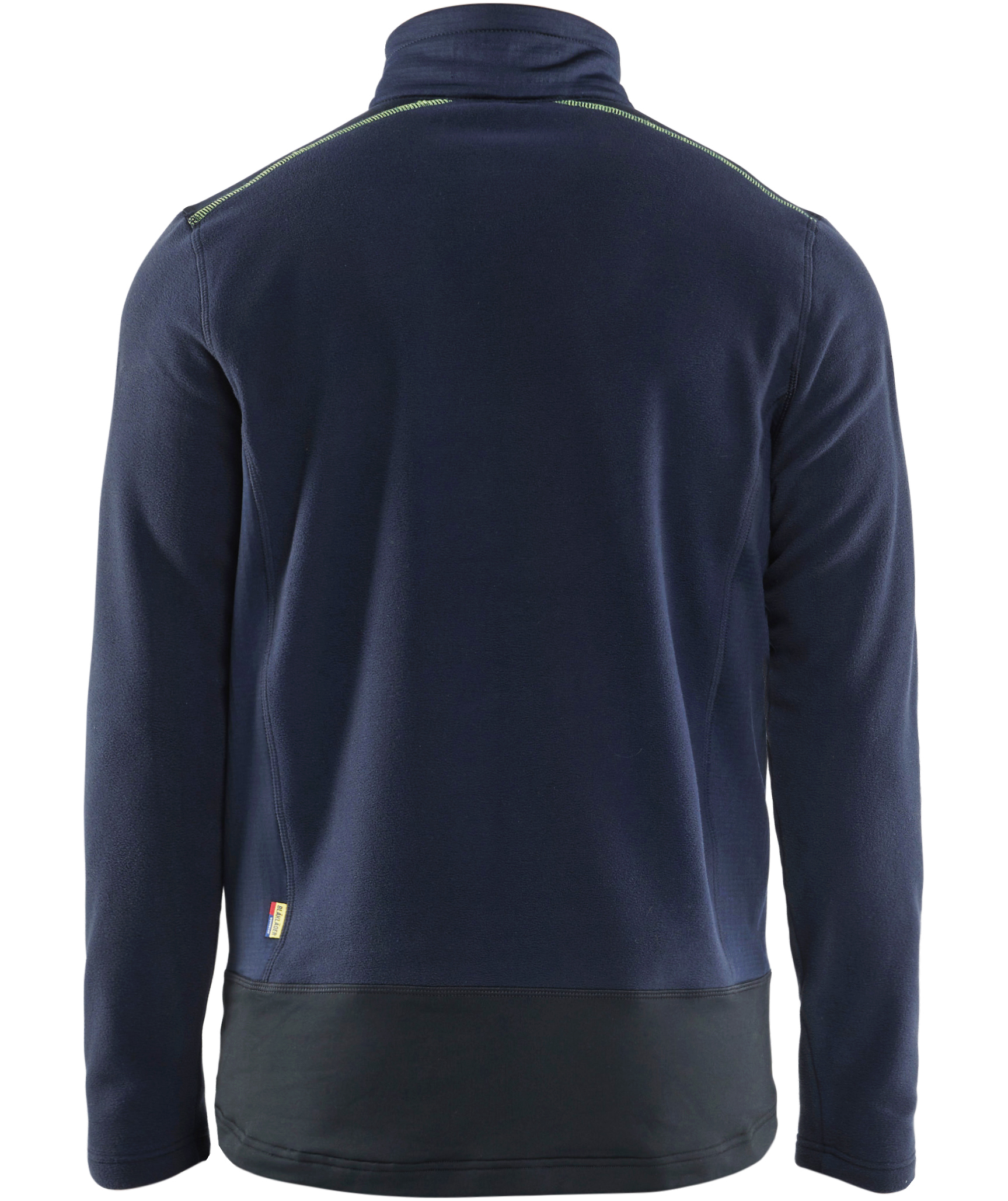 Bl&aring;kl&auml;der Unite microfleece sweater, Dark Marine/Hi-Vis Yellow, large image number 1
