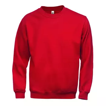 Fristads Acode klassisk collegetröja/sweatshirt, Röd