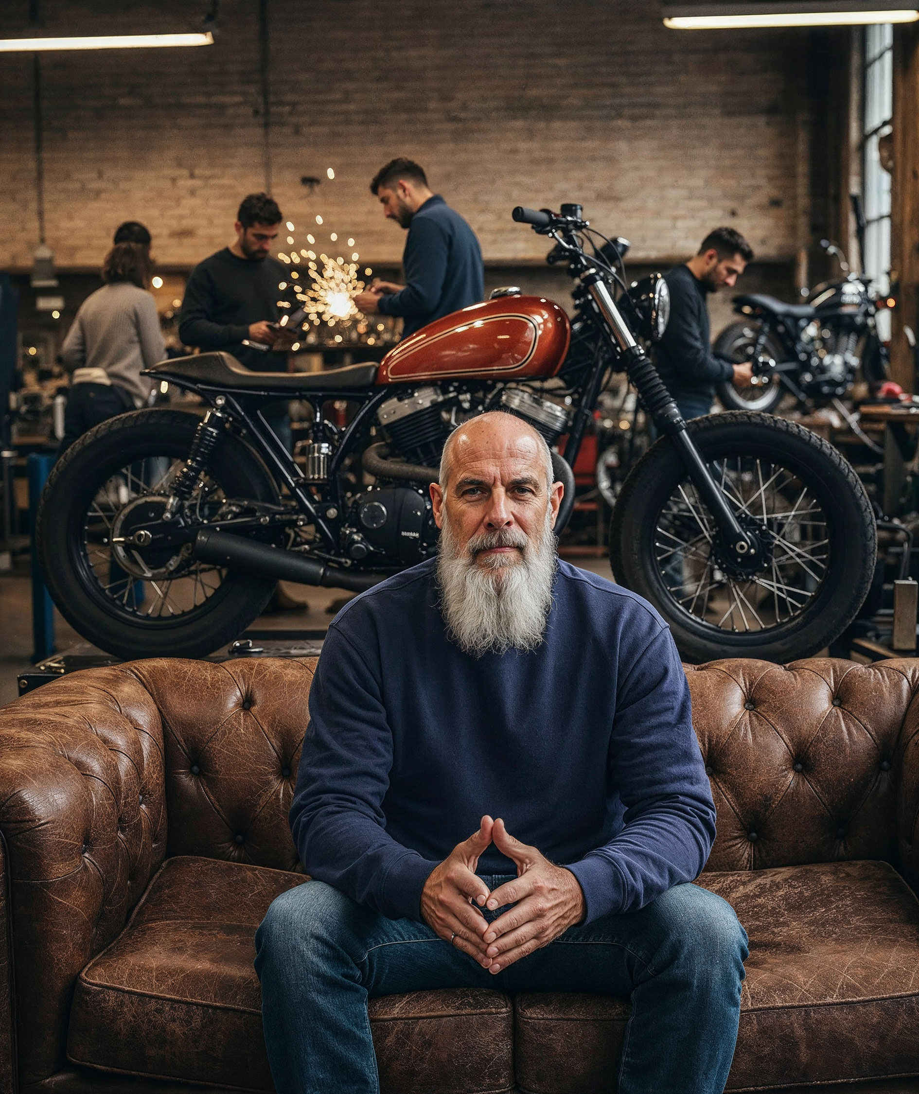 UM Regular fit sweatshirt, Navy, large image number 5