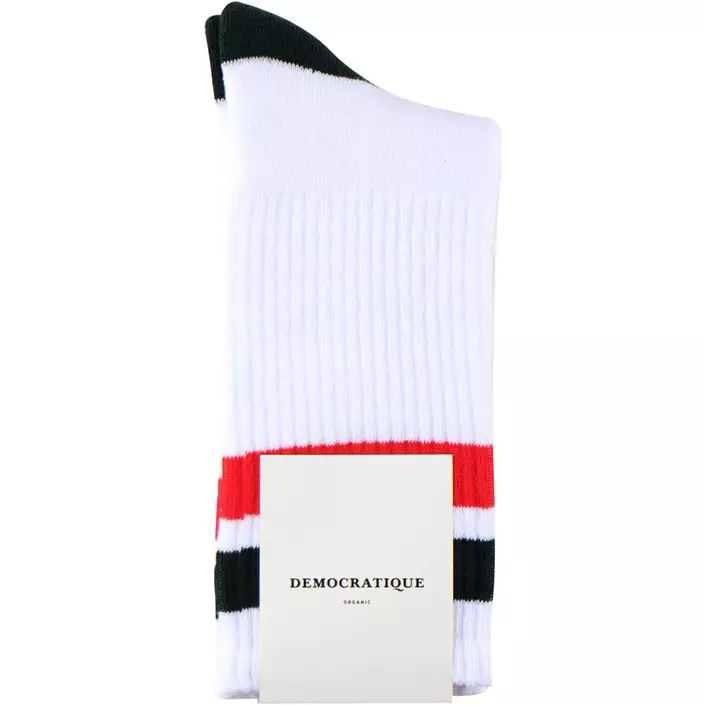 Democratique Athletique Classique socks, White/Red/Green, White/Red/Green, large image number 0
