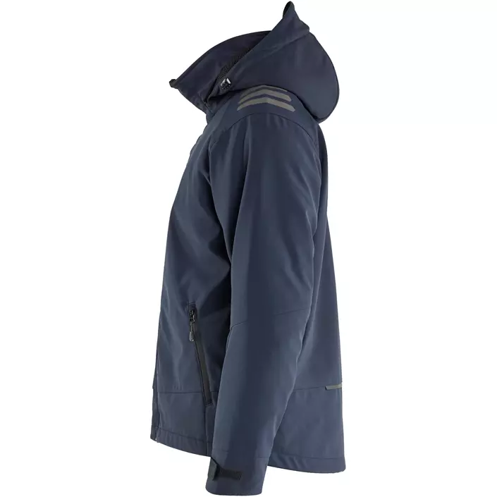 Blåkläder lettforet softshelljakke, Mørk Marine/Hi-Vis Gul, large image number 3