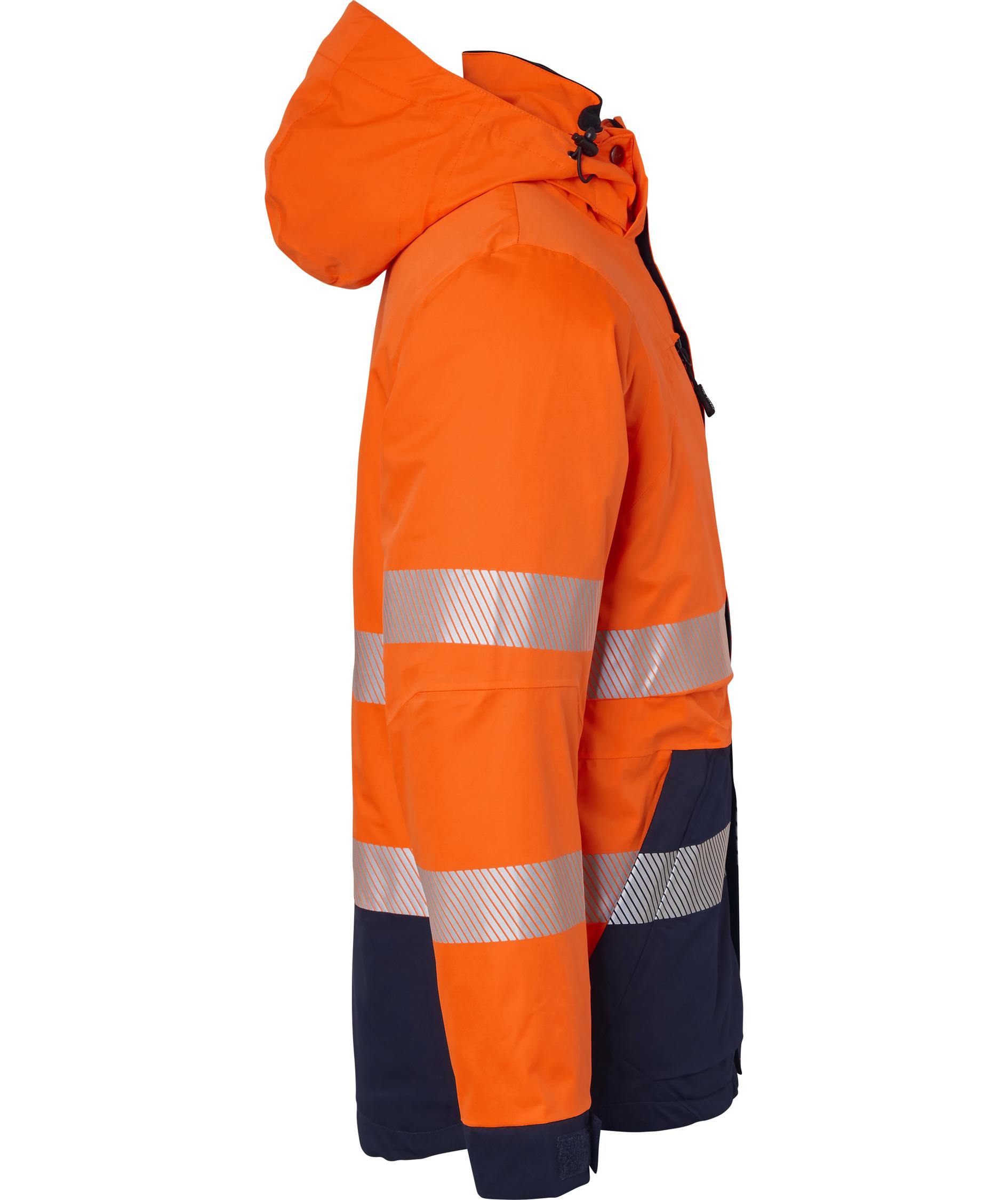 Top Swede 3-i-1 Winterjacke 127, Hi-Vis Orange/Navy, large image number 2