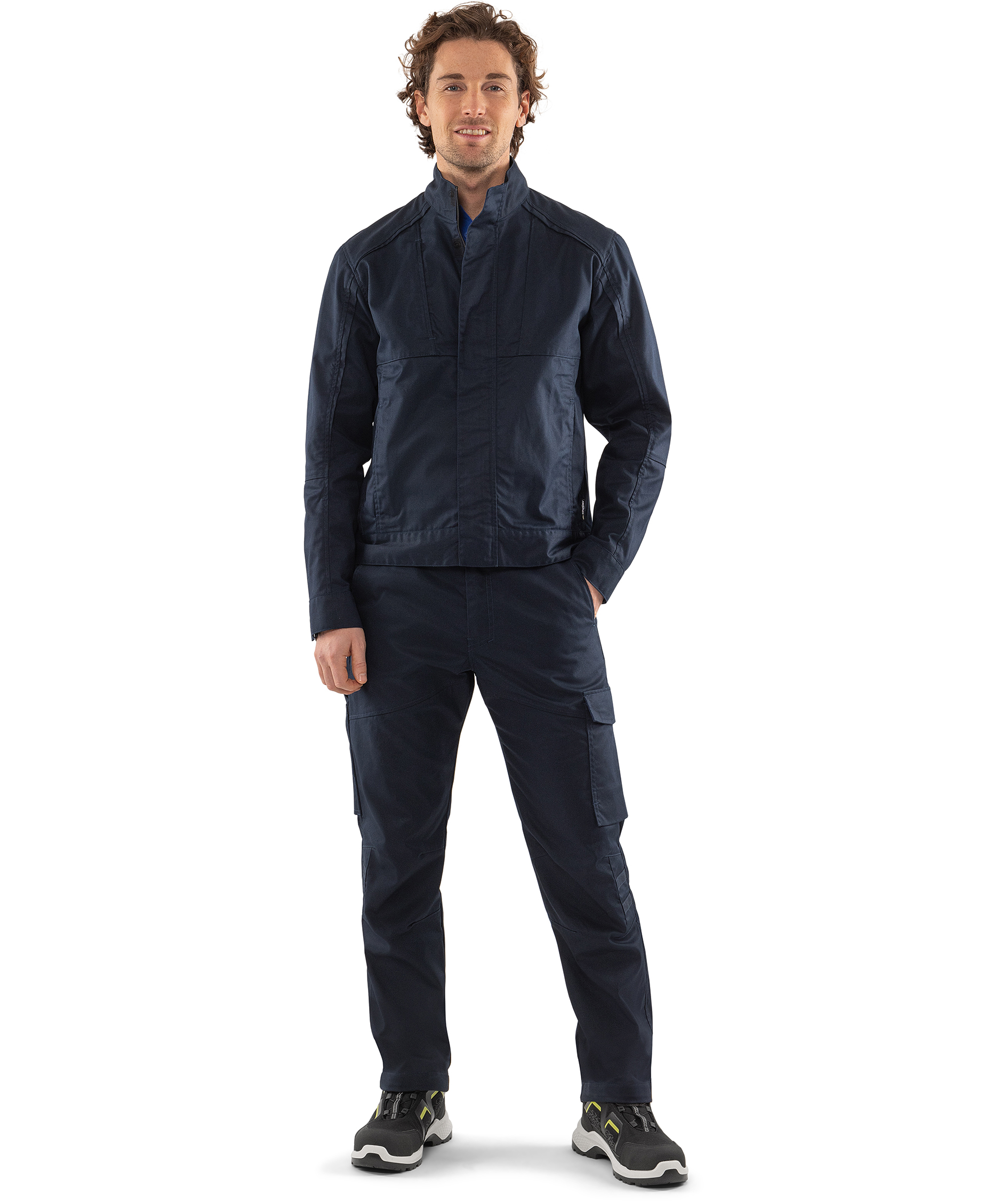 Fristads Green work jacket 4930 GWM, Dark Marine Blue, large image number 1