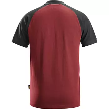 Snickers polo T-shirt 2750, Chili Red/Black