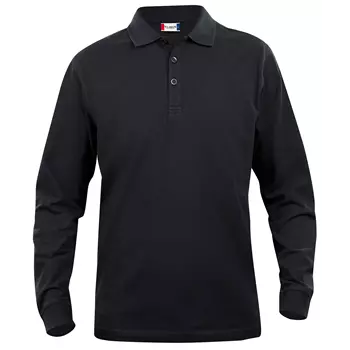 Clique Classic Lincoln long-sleeved polo, Black
