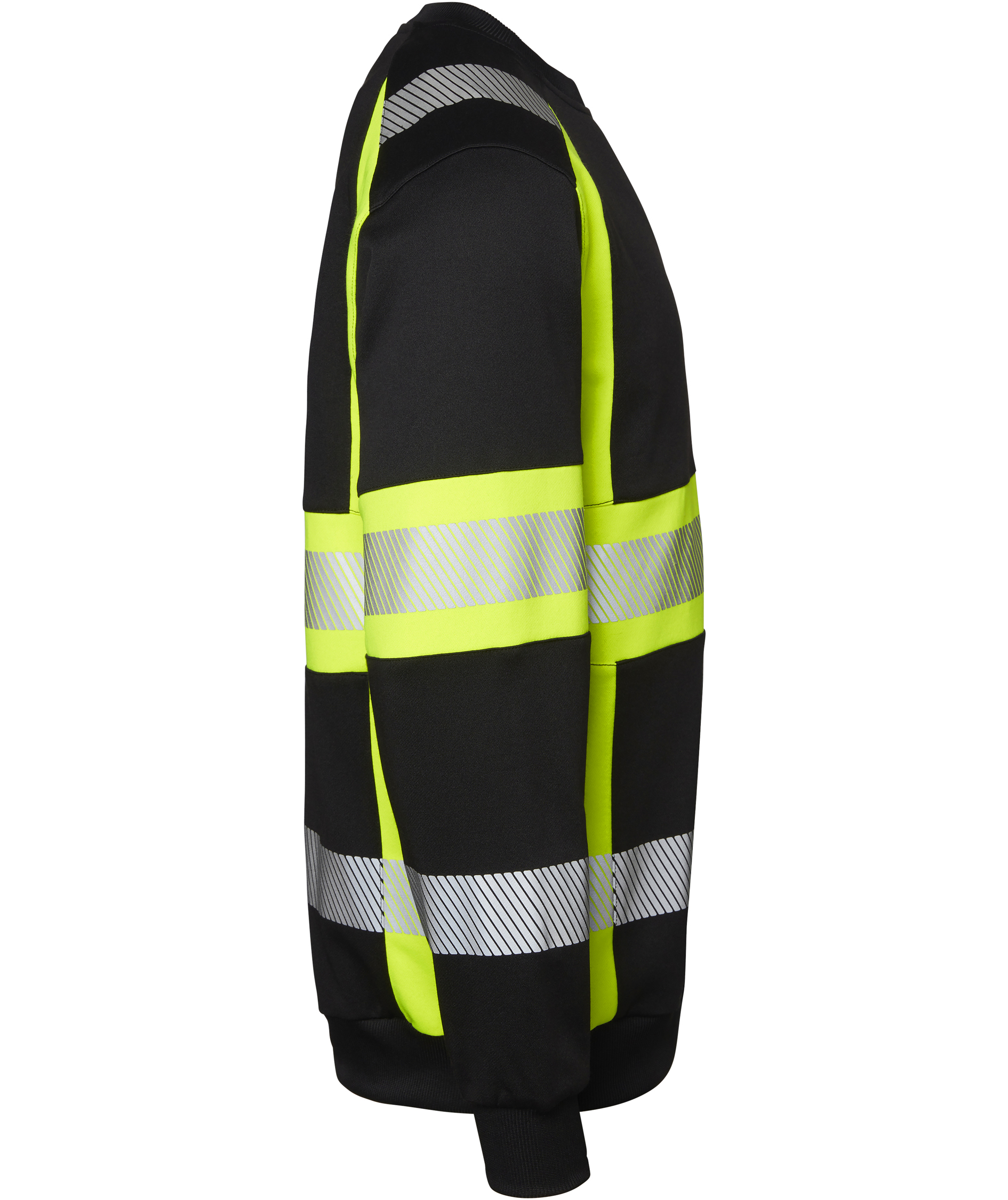 Top Swede sweatshirt 602, Black/Hi-Vis Yellow, large image number 2