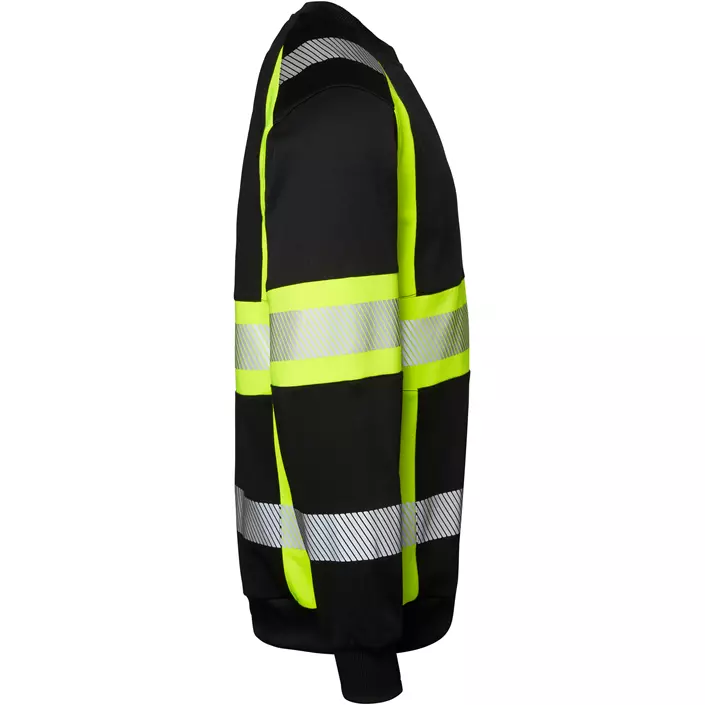 Top Swede Sweatshirt 602, Schwarz/Hi-Vis Gelb, large image number 2