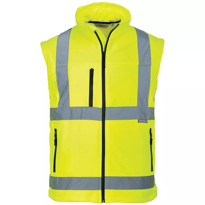 Portwest 2-in-1 softshell jacket, Hi-Vis Yellow, large image number 1