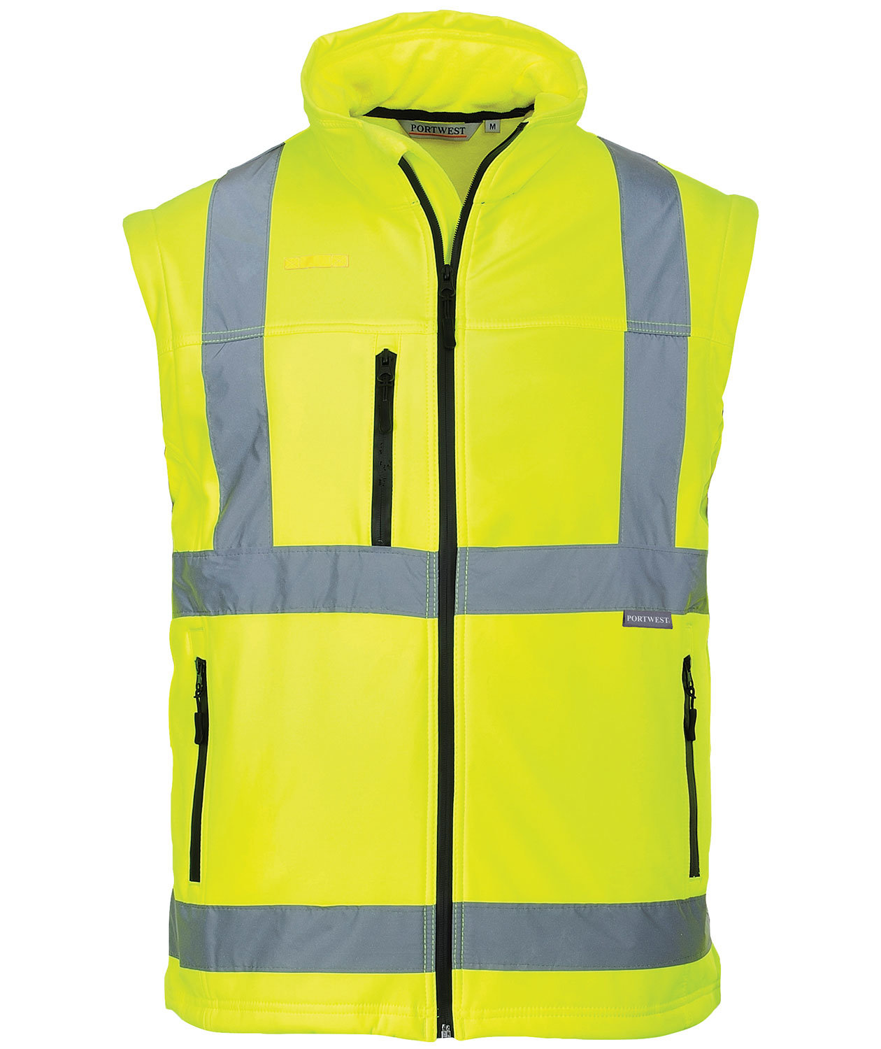 Portwest 2-i-1 softshelljacka, Varsel Gul, large image number 1