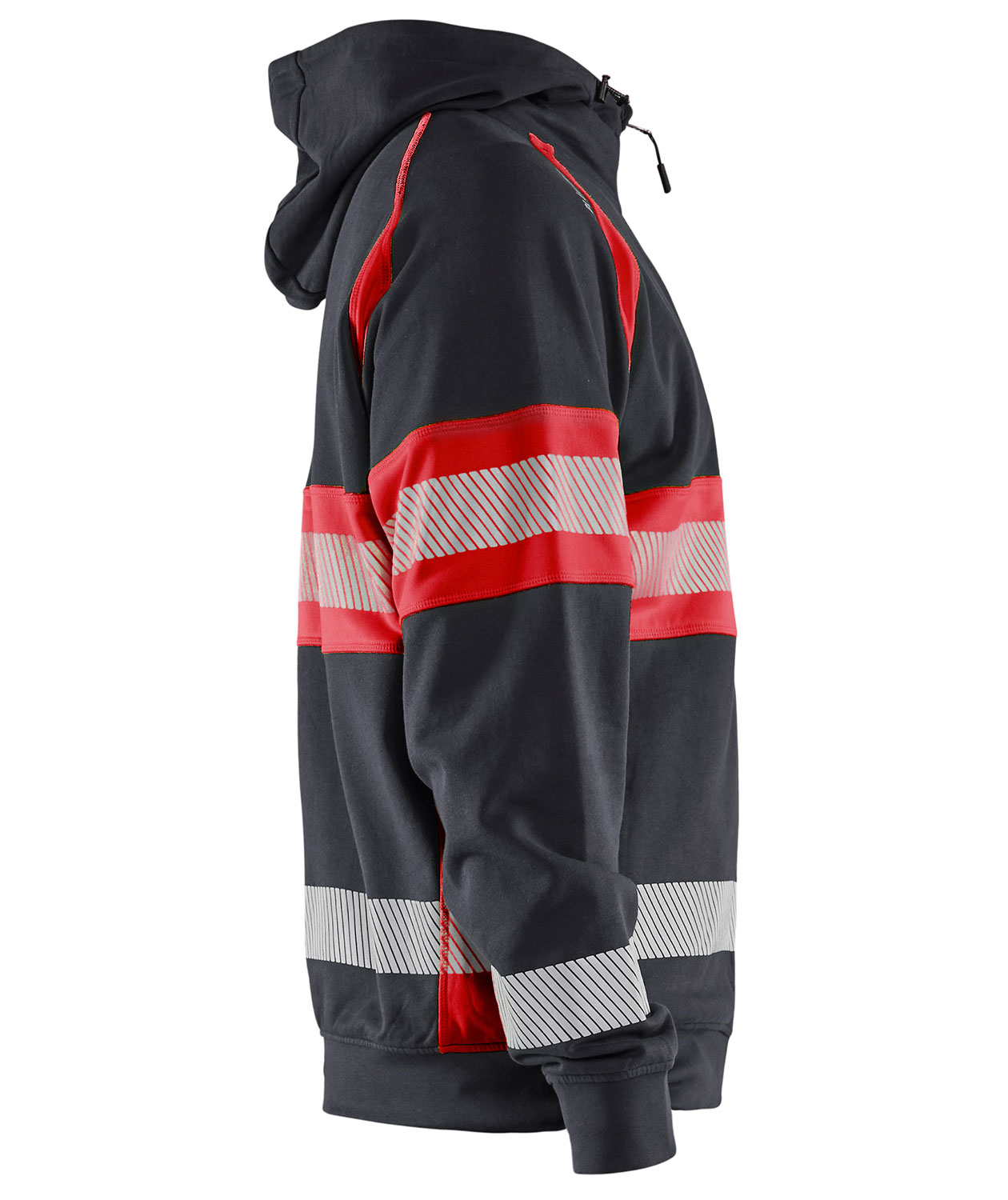 Bl&aring;kl&auml;der hettegenser, Svart/Hi-Vis R&oslash;d, large image number 2