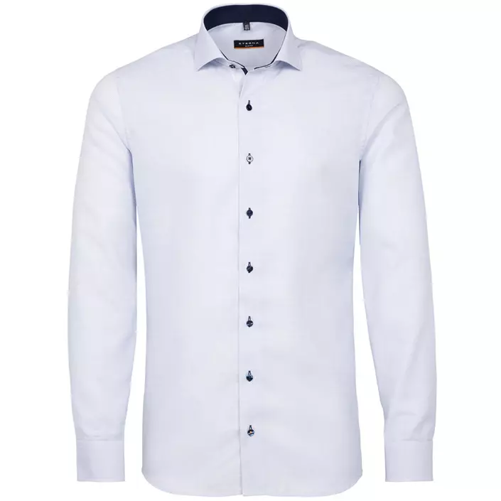 Eterna Slim fit skjorta Struktur, Ljus Blå, large image number 0