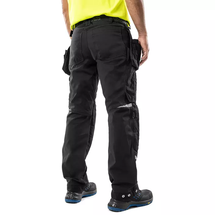 Fristads hantverksbyxa 2830 GSTT full stretch, Svart, large image number 4