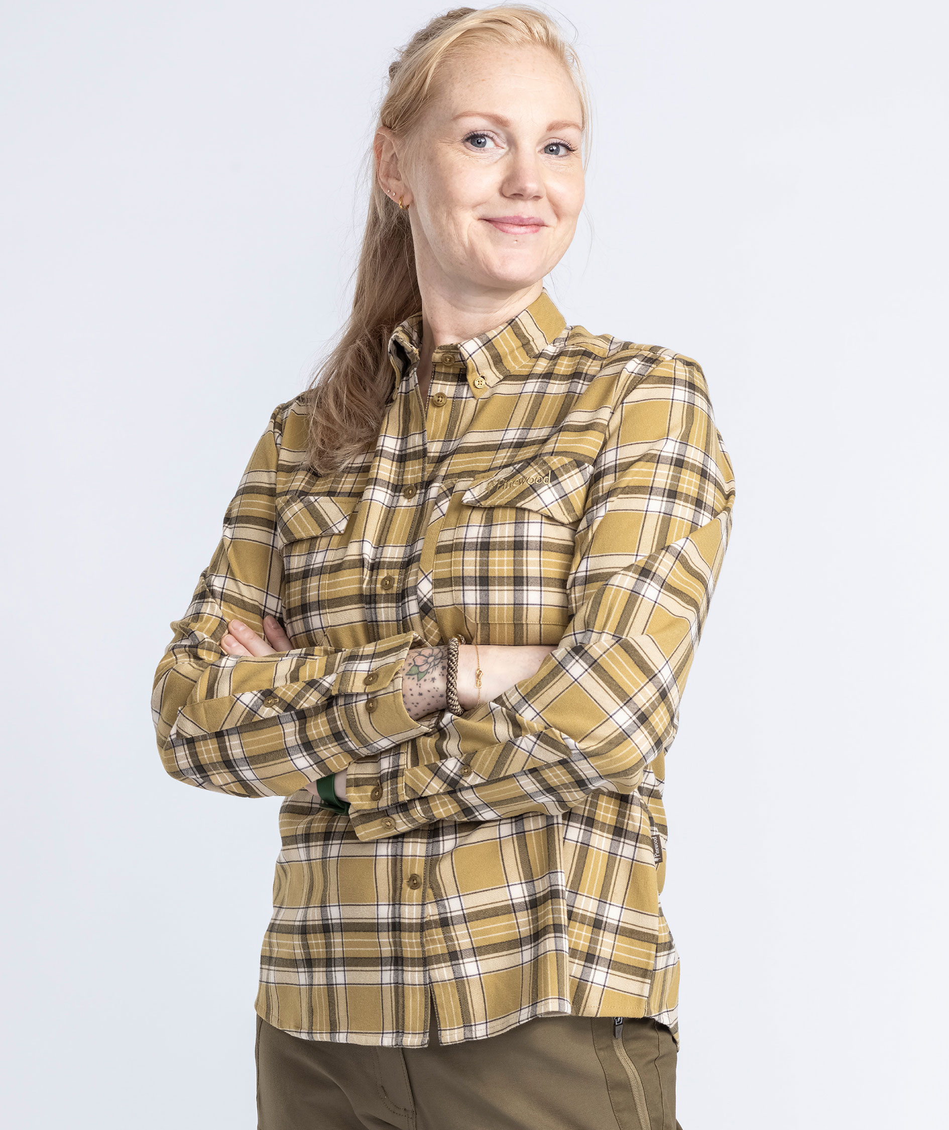 Pinewood Abisko Hiking Regular Fit dameskjorte, Golden Hay, large image number 5