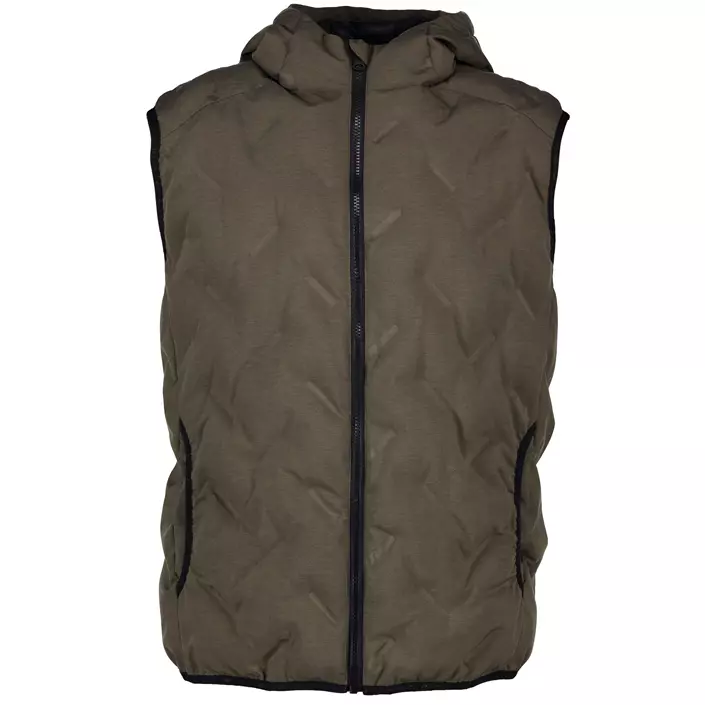GEYSER quiltet vest, Oliven melange, large image number 0