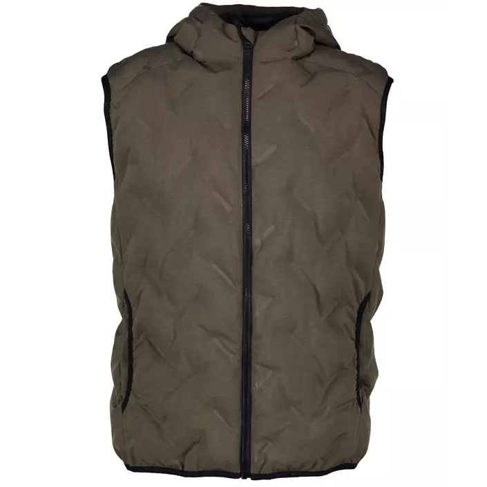 GEYSER quiltet vest, Oliven melange, large image number 0