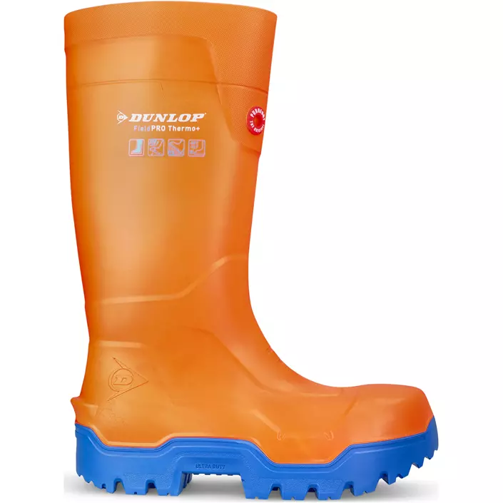 Dunlop Fieldpro Thermo+ skyddsgummistövlar S5, Orange, large image number 0
