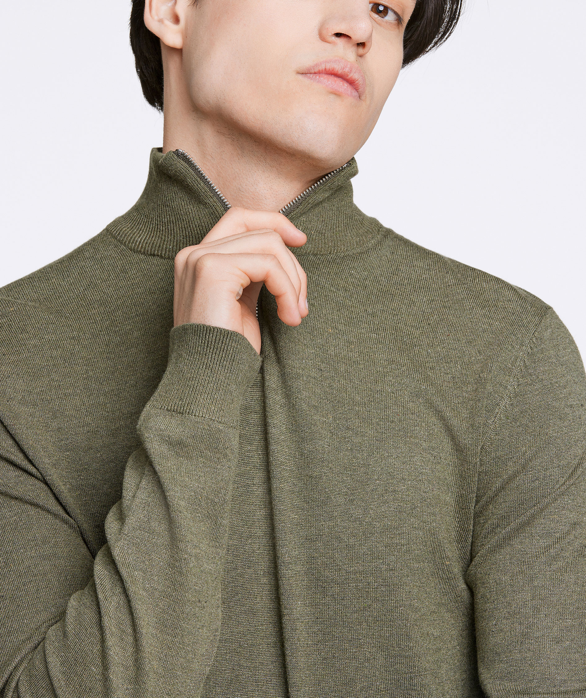 Lindbergh knitted pullover, Army Mel, large image number 3