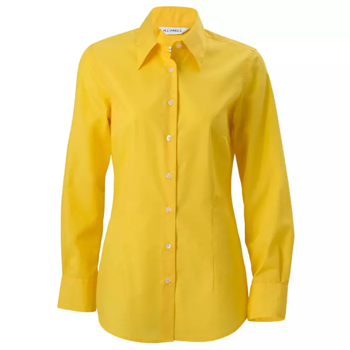 Kümmel George Classic fit poplin shirt, Yellow, large image number 0