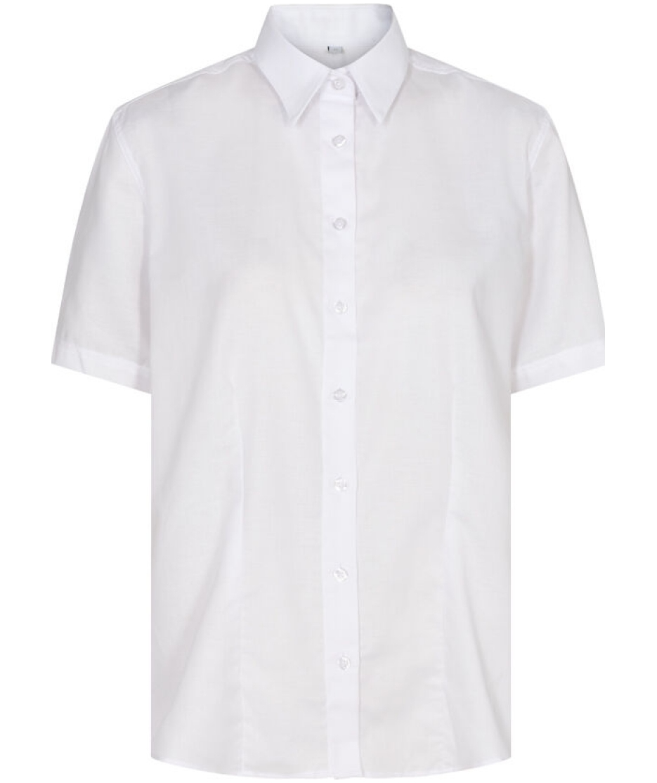 Angli Oxford women's classic fit short-sleeved shirt, White