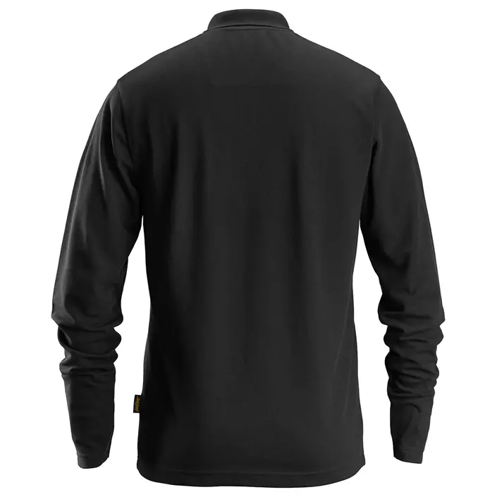 Snickers long-sleeved polo shirt 2608, Black, large image number 1